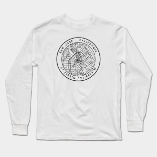 San Jose Map Long Sleeve T-Shirt